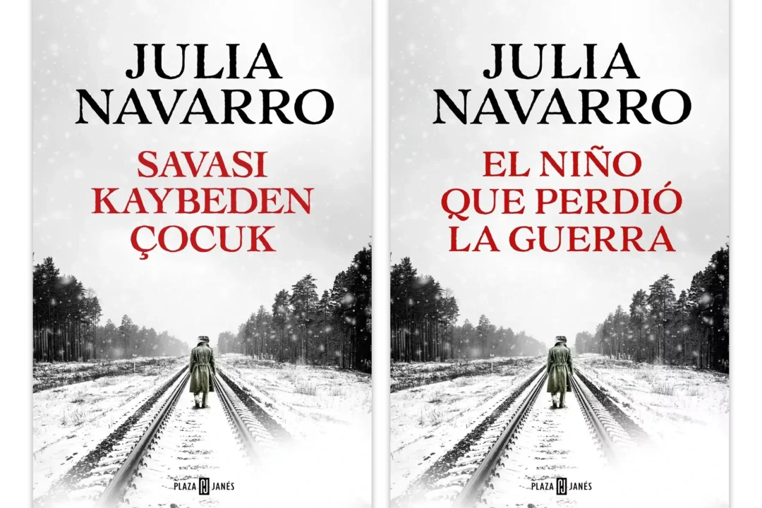 Portada del libro El niño que perdió la guerra de Julia Navarro en castellano y turco